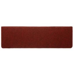 Berkfield Home Stair Mats 10 pcs Bordeaux Red 65x21x4 cm Needle Punch - Size: Medium - thumbnail 5