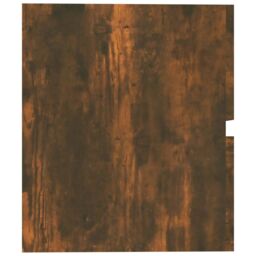Berkfield Home Sink Cabinet Smoked Oak 60x38.5x45 cm Engineered Wood in Brown - thumbnail 5
