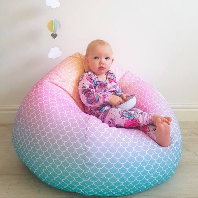 rucomfy Beanbags rucomfy Mermaid Kids Bean Bag Chair - Comfortable Seating for Kids - image 1