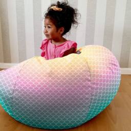 rucomfy Beanbags rucomfy Mermaid Kids Bean Bag Chair - Comfortable Seating for Kids - thumbnail 2