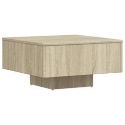 Berkfield Home Coffee Table Sonoma Oak 60x60x31.5 cm Engineered Wood in Brown - thumbnail 2