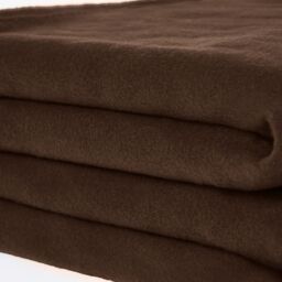 OHS Wholesale 10 Pack Plain Fleece Blanket Sofa Throw Joblot in Chocolate - Size: 120 cm x 150 cm - thumbnail 3