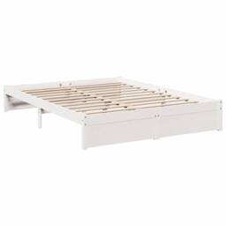 Berkfield Home Bookcase Bed without Mattress White 150x200 cm Solid Wood Pine - thumbnail 7