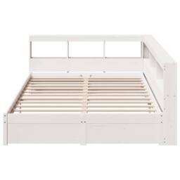 Berkfield Home Bookcase Bed without Mattress White 150x200 cm Solid Wood Pine - thumbnail 5