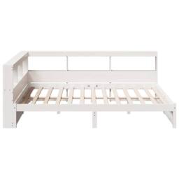 Berkfield Home Bookcase Bed without Mattress White 150x200 cm Solid Wood Pine - thumbnail 8