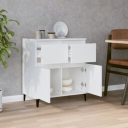 Berkfield Home Sideboard White 60x35x70 cm Engineered Wood - Size: 60 x 35 x 70 cm - thumbnail 3