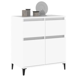 Berkfield Home Sideboard White 60x35x70 cm Engineered Wood - Size: 60 x 35 x 70 cm - thumbnail 4