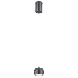 Netlighting Marthy Slim Pendant Ceiling Light Grey Matt LED 3000K - thumbnail 1