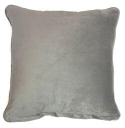 Rapport Home Piped Velvet Polyester Cushion Cover in Mustard - Size: 43 cm x 43 cm - thumbnail 2