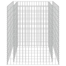 Berkfield Home Durable Gabion Raised Bed Galvanised Steel 90x90x100 cm in Silver - Size: 90 x 90 x 100 cm - thumbnail 3