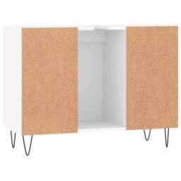 Berkfield Home Durable Bathroom Cabinet White 80x33x60 cm Engineered Wood - Size: 80 x 33 x 60 cm - thumbnail 8