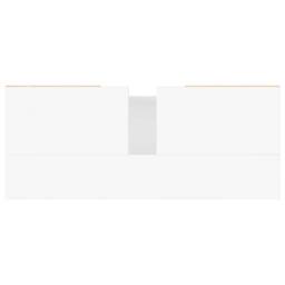 Berkfield Home Durable Bathroom Cabinet White 80x33x60 cm Engineered Wood - Size: 80 x 33 x 60 cm - thumbnail 9