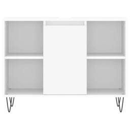 Berkfield Home Durable Bathroom Cabinet White 80x33x60 cm Engineered Wood - Size: 80 x 33 x 60 cm - thumbnail 5