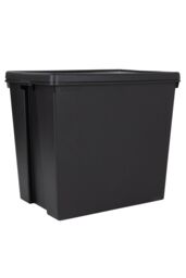 Wham Bam 1 x 154L Stackable Plastic Storage Box & Lid in Black - thumbnail 2