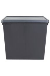 Wham Bam 1 x 154L Stackable Plastic Storage Box & Lid in Black - thumbnail 3