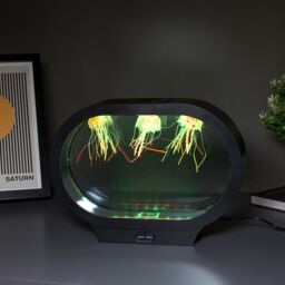 Menkind RED5 Luminous Multicolour Glow Jellyfish Lamp in Black - thumbnail 6