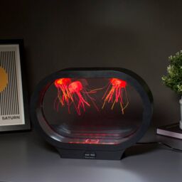 Menkind RED5 Luminous Multicolour Glow Jellyfish Lamp in Black - thumbnail 5