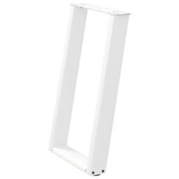Berkfield Home Modern vidXL Dining Table Legs U-Shaped 2 pcs White 50x(72-73) cm - thumbnail 4