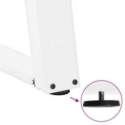 Berkfield Home Modern vidXL Dining Table Legs U-Shaped 2 pcs White 50x(72-73) cm - thumbnail 9