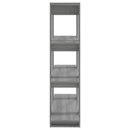 Berkfield Home Classic Book Cabinet/Room Divider Grey Sonoma 100x30x123.5 cm - thumbnail 4