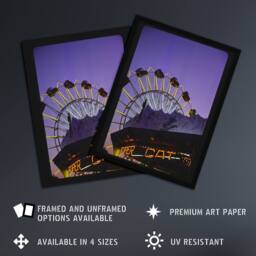 "Artery8 Wonderland at Dusk Ocean New Jersey Margolies Wall Art Poster Print in Purple - Size: W24"" x H32""" - thumbnail 2