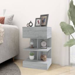 Berkfield Home Bedside Cabinets 2 pcs Grey Sonoma 40x35x65 cm Engineered Wood - Size: 40 x 35 x 65 cm - thumbnail 7