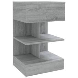 Berkfield Home Bedside Cabinets 2 pcs Grey Sonoma 40x35x65 cm Engineered Wood - Size: 40 x 35 x 65 cm - thumbnail 3