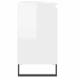 Berkfield Home Durable Bathroom Cabinet High Gloss White 58x33x60 cm Engineered Wood - Size: 58 x 33 x 60 cm - thumbnail 6
