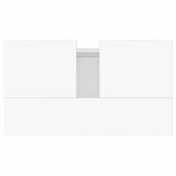 Berkfield Home Durable Bathroom Cabinet High Gloss White 58x33x60 cm Engineered Wood - Size: 58 x 33 x 60 cm - thumbnail 8