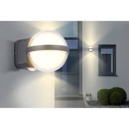 Netlighting Illi Outdoor Globe Wall Lamp Anthracite IP54 LED 3000K in Grey - thumbnail 6
