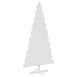 Berkfield Home Wooden Christmas Tree for Decoration White 180 cm Solid Wood Pine