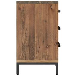 Berkfield Home Decorative Bedside Cabinet Brown 36x30x54 cm Solid Pinewood - Size: 36 x 30 x 54 cm - thumbnail 5
