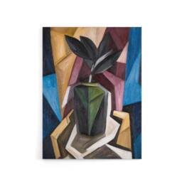 "Artery8 Rubber Plant Abstract Painting Hartley Canvas Wall Art Print - Size: W18"" x H24""" - thumbnail 1