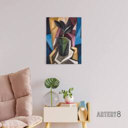 "Artery8 Rubber Plant Abstract Painting Hartley Canvas Wall Art Print - Size: W18"" x H24""" - thumbnail 3