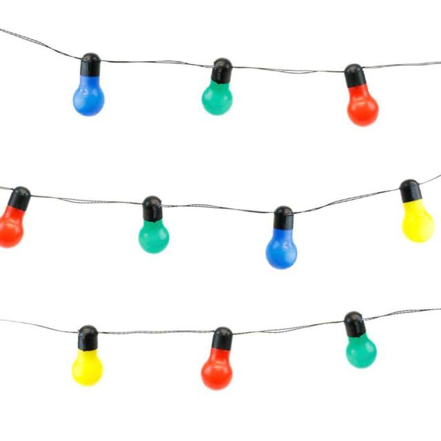 Gardenwize 10 Piece Tropical Multi-Coloured Solar String Lights - image 1