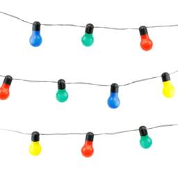 Gardenwize 10 Piece Tropical Multi-Coloured Solar String Lights - thumbnail 1