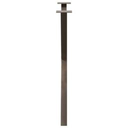 Berkfield Home Dining Table Legs X-Shaped 2 pcs Natural Steel 80x(72-73) cm Steel in Brown - thumbnail 6