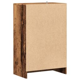 Berkfield Home Shoe Cabinet Old Wood 60x35x92 cm Engineered Wood in Brown - Size: 60 x 35 x 92 cm - thumbnail 6