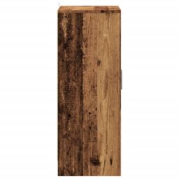 Berkfield Home Shoe Cabinet Old Wood 60x35x92 cm Engineered Wood in Brown - Size: 60 x 35 x 92 cm - thumbnail 5