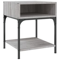 Berkfield Home Bedside Tables 2 pcs Grey Sonoma 40x41x50 cm Engineered Wood - Size: 40 x 41 x 50 cm - thumbnail 4