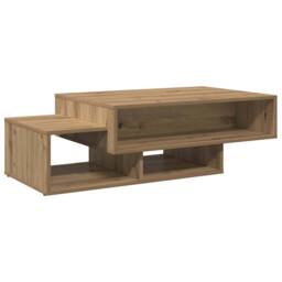 Berkfield Home Decorative Coffee Table Artisan Oak 105x55x32 cm Engineered Wood in Brown - Size: 105 x 55 x 32 cm - thumbnail 3