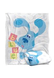 Blues Clues Blue's Clues Blocks Silky Touch Super Soft Throw Blanket 152 X 127 cm in White - thumbnail 2