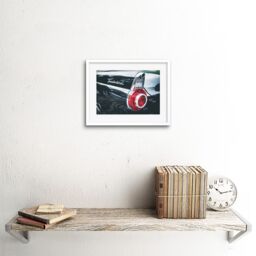 "Artery8 Wall Art Print Onojeghuo Thunderbird Tail Light Car Framed in White - Size: W7"" x H9""" - thumbnail 2