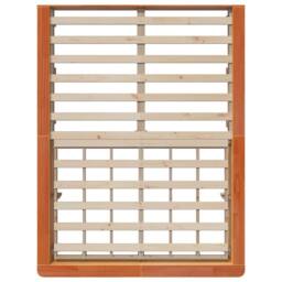 Berkfield Home Bed Frame with Storage Wax brown 140 x 190 cm Solid Pine Wood - thumbnail 8