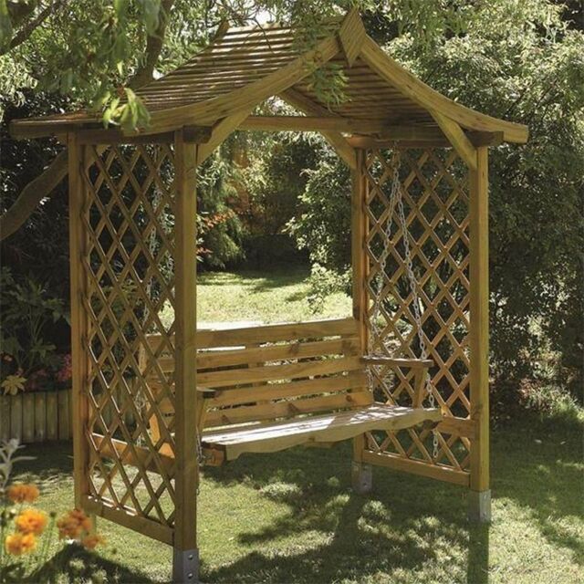 Rowlinsons Dartmouth Swing Seat - L109 x W223.5 x H233 cm in Brown - image 1