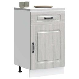 Berkfield Home Kitchen Base Cabinet Kalmar Grey Sonoma Engineered Wood - thumbnail 1