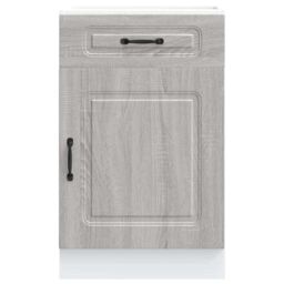 Berkfield Home Kitchen Base Cabinet Kalmar Grey Sonoma Engineered Wood - thumbnail 4