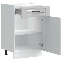 Berkfield Home Kitchen Base Cabinet Kalmar Grey Sonoma Engineered Wood - thumbnail 5