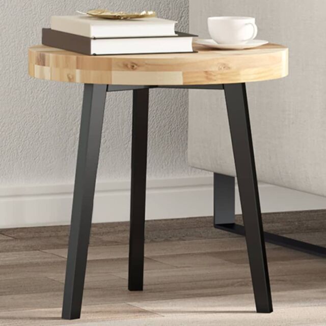 Berkfield Home Table Top Round √ò40x4 cm Solid Wood Acacia in Brown - Size: 40x4 cm - image 1
