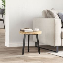 Berkfield Home Table Top Round √ò40x4 cm Solid Wood Acacia in Brown - Size: 40x4 cm - thumbnail 3